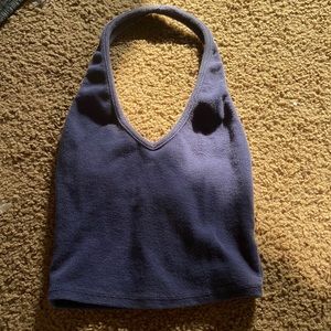 Navy blue halter top forever 21 size S